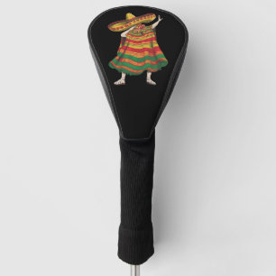 Dabbing Mexican Poncho Cinco De Mayo Fiesta Party Golf Head Cover