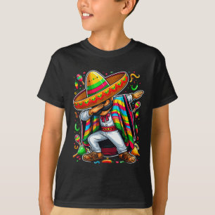 Dabbing Mexican Poncho Cinco De Mayo  T-Shirt