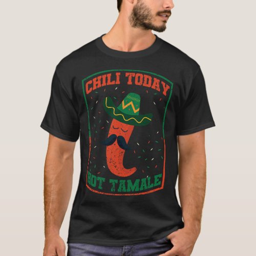 Dabbing Mexican Taco Pepper Sombrero Chili Today H T_Shirt