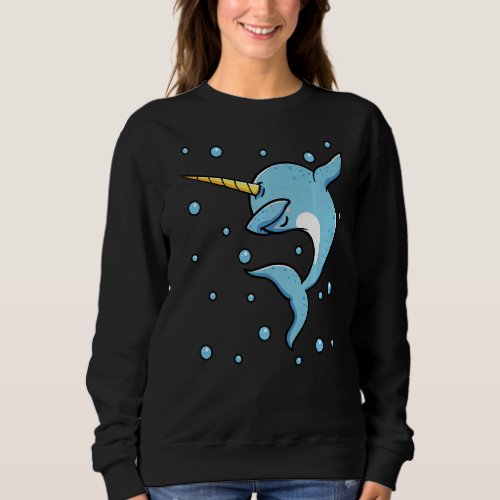 Dabbing Narwhal Oceanologist Sea Animal Whale Ocea Sweatshirt