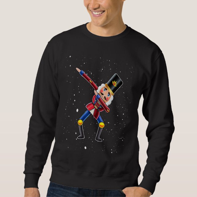 Dabbing Nutcracker Christmas Costume Nutcracker Ki Sweatshirt (Front)