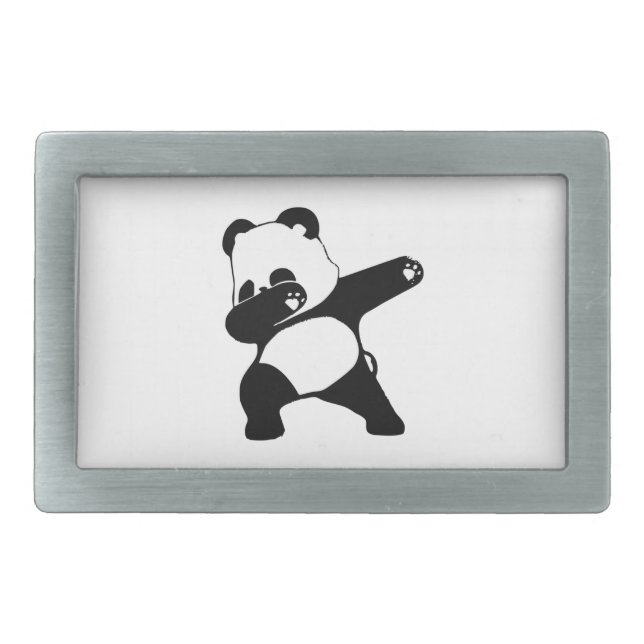 Dabbing Panda Belt Buckle (Front)