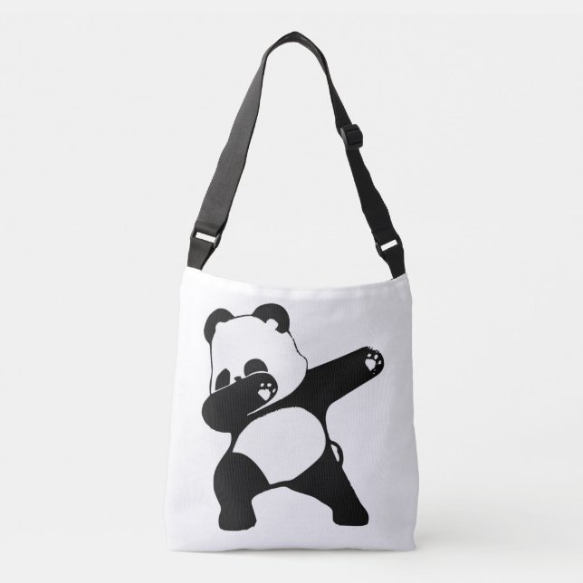 Dabbing Panda  Crossbody Bag (Front)