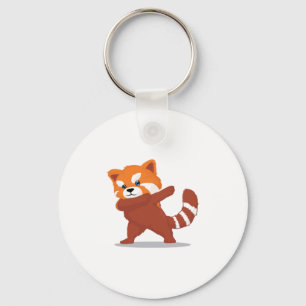 Dabbing Panda - Cute Kawaii Dabbing Red Panda Gift Keychain