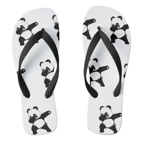 Dabbing Panda  Flip Flops