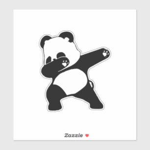 Dabbing Panda, Funny Panda dab dance Sticker