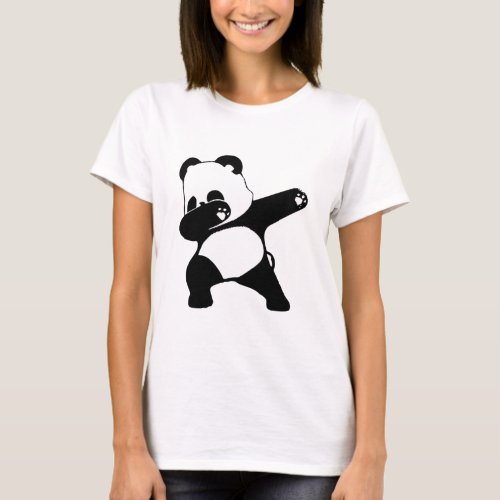 Dabbing Panda Funny Panda dab dance T_Shirt