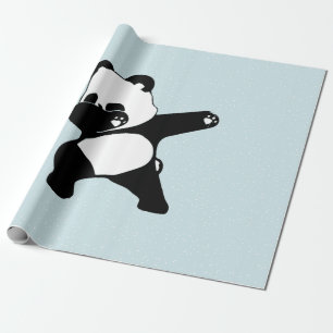 Dabbing Panda, Funny Panda dab dance Wrapping Paper