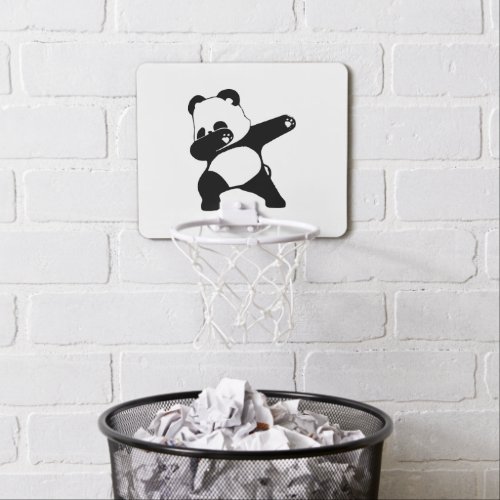 Dabbing Panda Funny Panda dab Mini Basketball Hoop