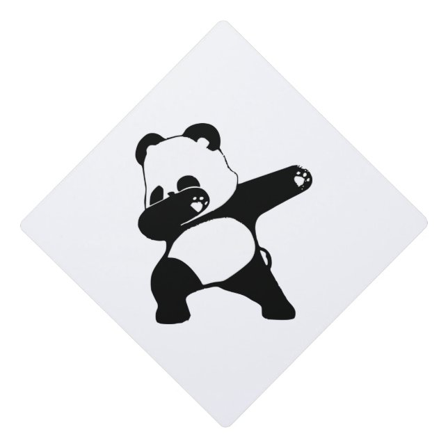 Dabbing Panda  Graduation Cap Topper (Front)