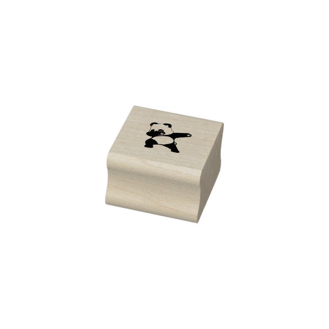 Dabbing Panda  Rubber Stamp (Stamp)