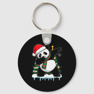 Dabbing Panda Santa Christmas Kids Boys Men Xmas B Keychain