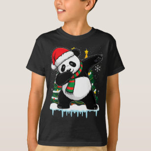 Dabbing Panda Santa Christmas Kids Boys Men Xmas B T-Shirt