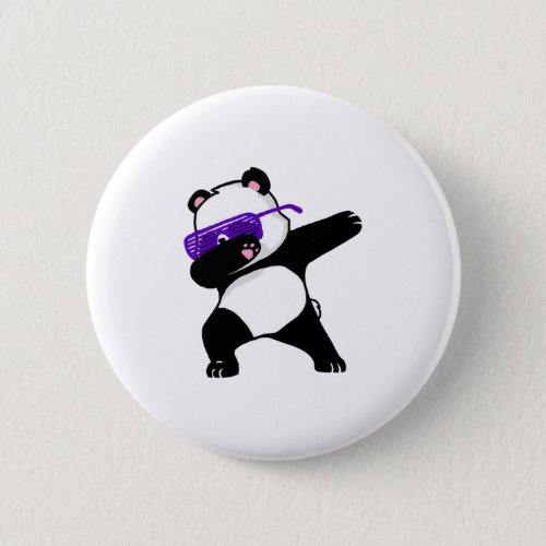 Dabbing Panda t shirt Cute Funny kids adults Button
