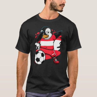 Dabbing Penguin Austria Soccer Fans Jersey Footbal T-Shirt