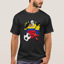 Dabbing Penguin Colombia Soccer Fans Jersey Footba T-Shirt