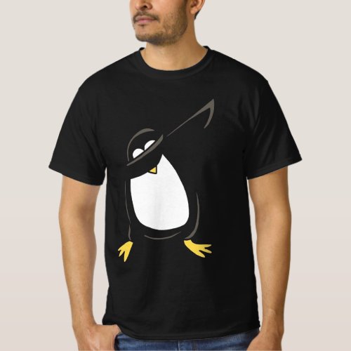 Dabbing Penguin Dab Dance Funny Bird Animal Lover T_Shirt
