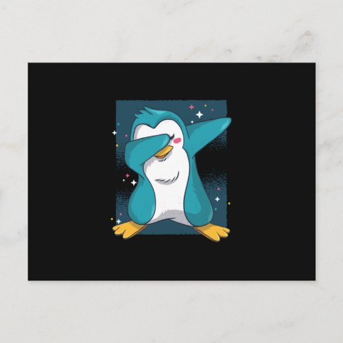 Dabbing Penguin Dab Penguin Postcard