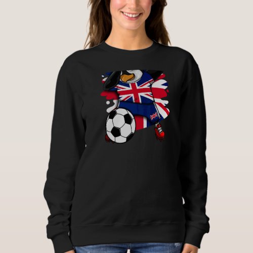 Dabbing Penguin Great Britain Soccer Fans Jersey U Sweatshirt