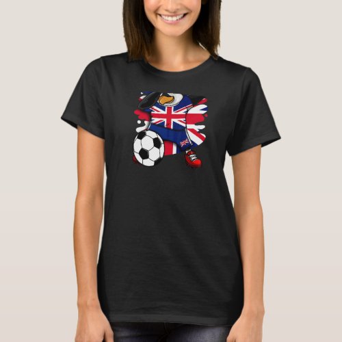 Dabbing Penguin Great Britain Soccer Fans Jersey U T_Shirt