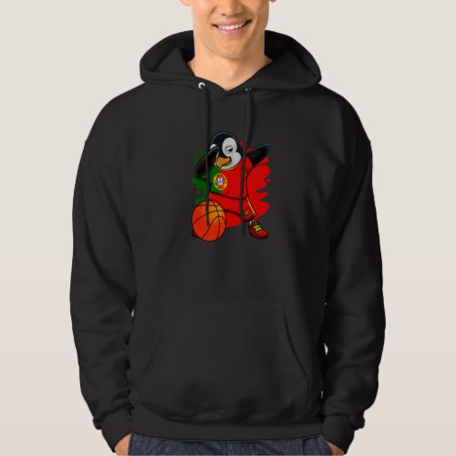 Dabbing Penguin Portugal Basketball Fans Jersey Bb Hoodie