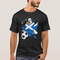 Dabbing Penguin Scotland Soccer Fans Jersey Footba