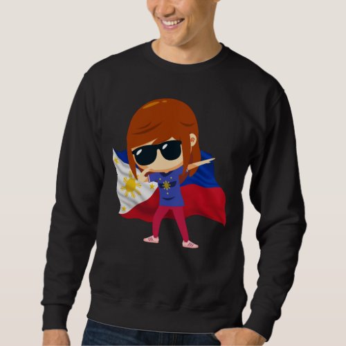 Dabbing Philippines Girl Proud Filipina Love Pinay Sweatshirt