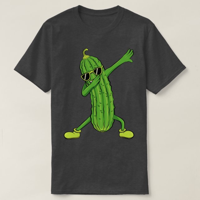 Dabbing Pickle Dancing Cuber lover Funny Gifts T-Shirt (Design Front)