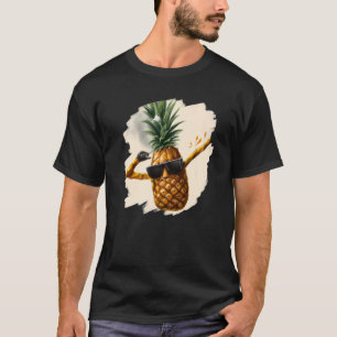 Dabbing Pineapple Aloha Sunglasses Beach Dance Haw T-Shirt