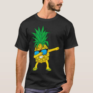 Dabbing Pineapple Dab Sunglasses Aloha Beaches Haw T-Shirt