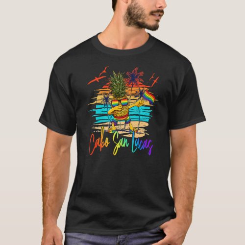 Dabbing Pineapple Gay Pride Lgbt Cabo San Lucas Su T_Shirt