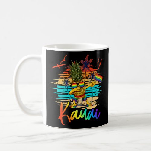 Dabbing Pineapple Gay Pride Lgbt Kauai Hawaii Summ Coffee Mug