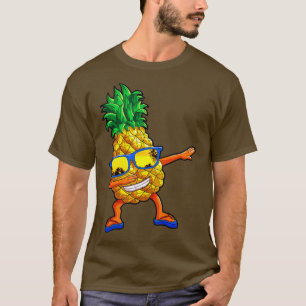 Dabbing Pineapple Men Kid Beach Vacation Summer H T-Shirt