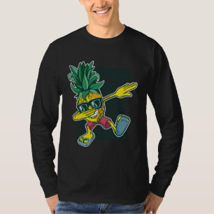 Dabbing Pineapple Sunglasses Aloha Beaches Hawaii  T-Shirt