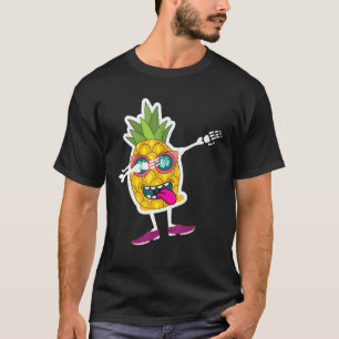 Dabbing Pineapple Sunglasses Aloha Beaches Hawaiia T-Shirt