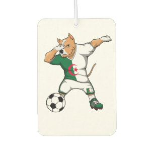 Dabbing Pitbull Algeria Soccer Fans Jersey Algeria Air Freshener
