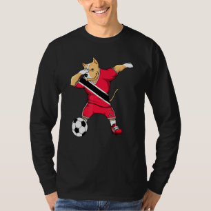 Dabbing Pitbull Trinidad And Tobago Soccer Fans Fo T-Shirt