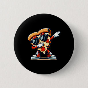 Dabbing Pizza Pizza Dancing Pizza Love Birthday Pa Button