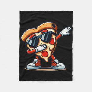Dabbing Pizza Pizza Dancing Pizza Love Birthday Pa Fleece Blanket