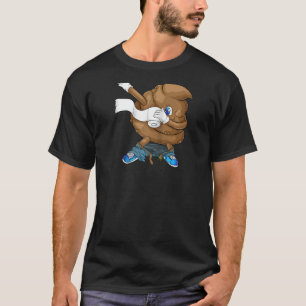 Dabbing Poop Cool Friendly Pooping Raglan T-Shirt