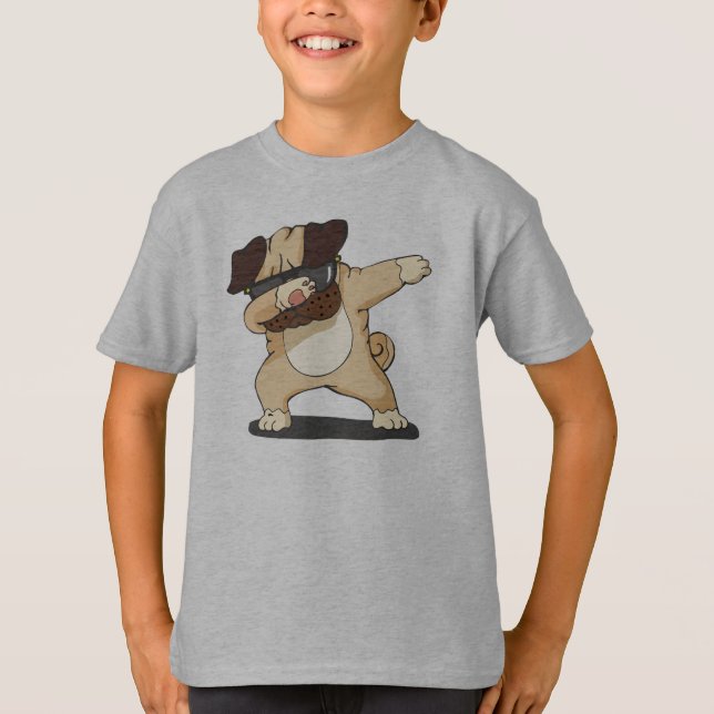 Dabbing Pug Funny Shirt (Front)