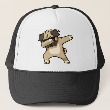 Dabbing Pug Trucker Hat