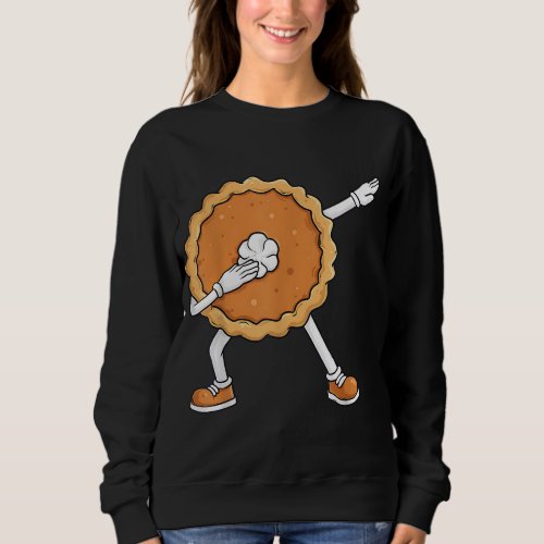 Dabbing Pumpkin Pie Thanksgiving Day Funny Boys Ki Sweatshirt
