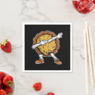 Dabbing Pumpkin Pie Thanksgiving Day Napkins
