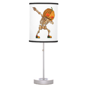Dabbing Pumpkin - Scary Skeleton Costume - Funny H Table Lamp
