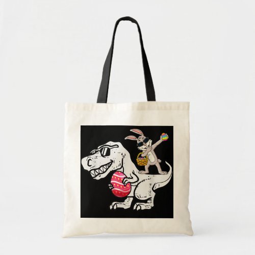 Dabbing Rabbit Easter Day Dinosaur Dino Eggs Boys Tote Bag