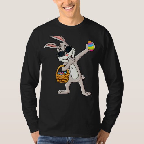 Dabbing Rabbit Easter Day Eggs Dab Boys Girls Kids T_Shirt