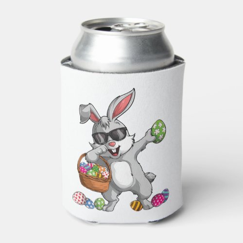 Dabbing Rabbit Easter Day Eggs Dab Bunny Can Cooler