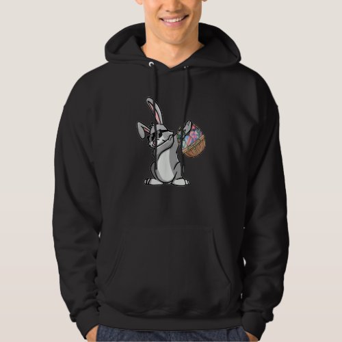 Dabbing Rabbit Easter Day Funny Boys Girls Kids Da Hoodie