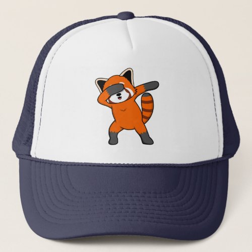 Dabbing Red Panda Cute Pet Animal Pandas Lover Gra Trucker Hat